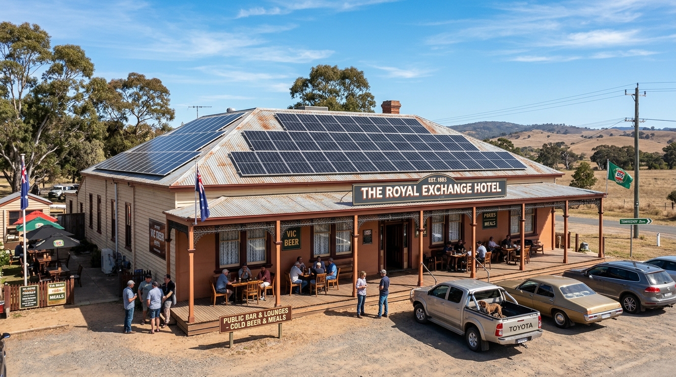Royal Hotel Meandarra Commercial Solar Installation