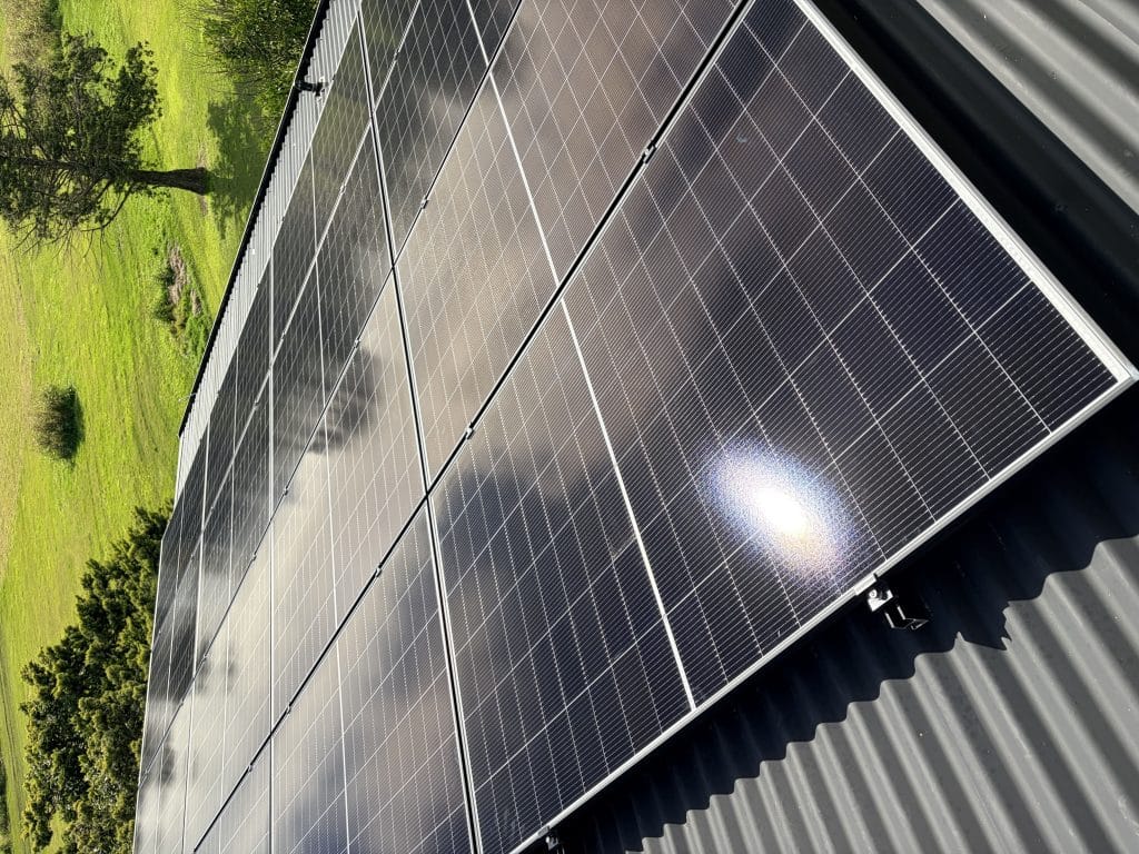Rooftop solar panels installed by SEBSS in Queensland